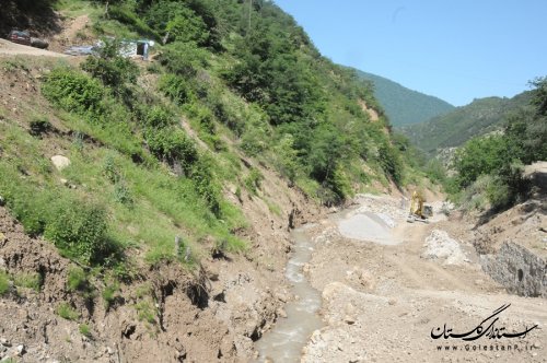 اجرای پروژه های تثبیت دیواره سازی در دو بازه رودخانه چلی