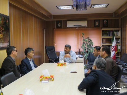 دیدار مدیرکل منابع طبیعی استان با فرماندار رامیان