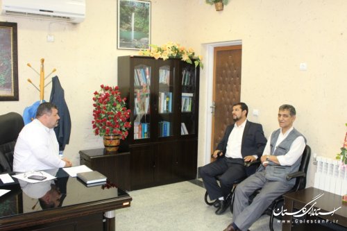دیدار رئیس بنیاد شهید و امور ایثارگران گنبد کاووس با فرماندار آزادشهر