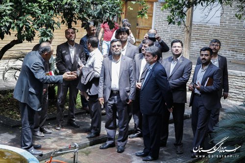 بازدید مدیران بانک مهر اقتصاد نوین استان گلستان از بازارچه صنایع دستی گرگان
