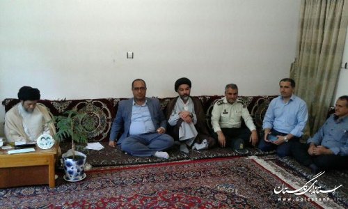 دیدارفرماندار علی آباد کتول با امام جمعه به مناسبت هفته مبارزه مواد مخدر