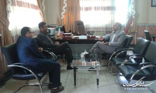 دیدار مدیر کل حج و زیارت گلستان با فرماندار ترکمن