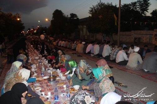 برگزاری ضیافت بزرگ افطاری در شهرستان مراوه تپه