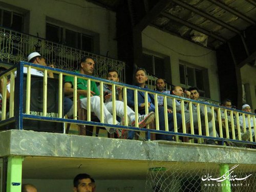 حضور فرماندار ترکمن در مسابقات والیبال 4 جانبه جام رمضان