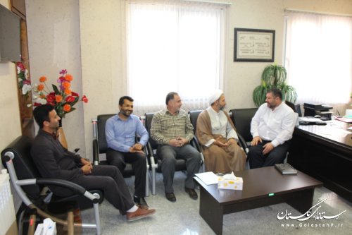دیدار رئیس و کارکنان سازمان تبلیغات اسلامی شهرستان آزادشهر با فرماندار