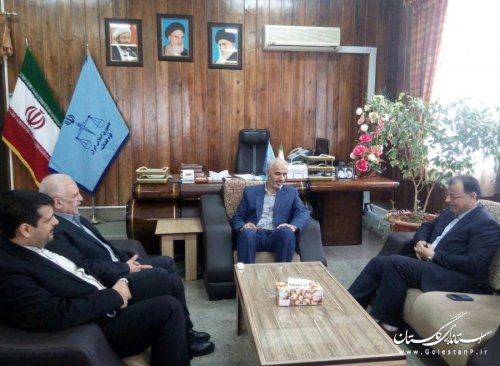 دیدار معاون سیاسی، امنیتی و اجتماعی استاندار با رئیس کل دادگستری استان