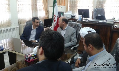 دیدار فرماندار با رئیس دادگستری شهرستان ترکمن