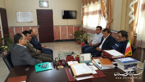 دیدار مدیرعامل توزیع برق و مدیر عامل آبفا استان گلستان با فرماندار ترکمن