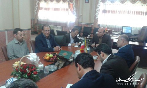 دیدار مدیر عامل شرکت ملی پخش فرآورده های نفتی استان با فرماندار ترکمن