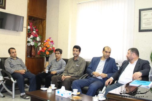 رئیس مرکز فنی و حرفه ای شهرستان آزادشهر با فرماندار دیدار کرد