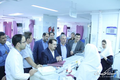 فرماندار گرگان به طور سرزده از بیمارستان حکیم جرجانی بازدید کرد