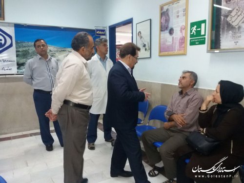 بازدید سرزده مدیر درمان گلستان از درمانگاه یادگار امام (ره) کردکوی