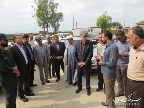 بازدید فرماندار از برنامه های طرح هجرت 3 در شهرستان آق قلا