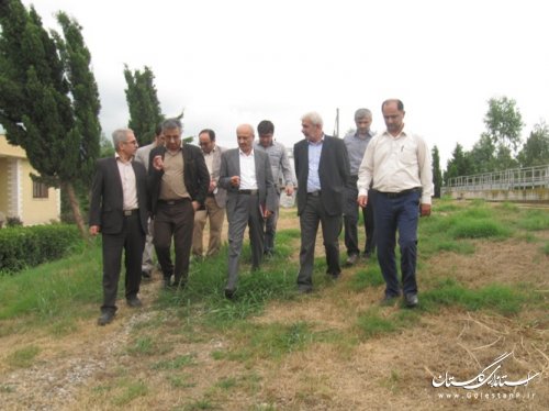 بازدید فرماندار و مدیران سازمان جهاد کشاورزی استان از مرکز تصفیه فاضلاب شهر کردکوی