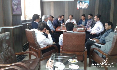 جلسه کمیته زیر بنایی شهرستان ترکمن تشکیل شد