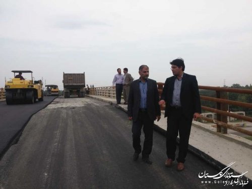 بازدید فرماندار بندرگز از پروژه پل روگذر لیوان شرقی
