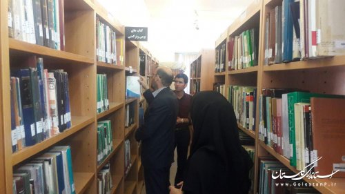 بازدید سرزده فرماندار از کتابخانه عمومی سعدی شهرستان ترکمن