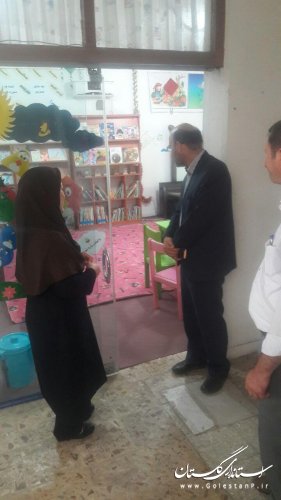 بازدید سرزده فرماندار از کتابخانه عمومی سعدی شهرستان ترکمن