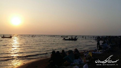 بازدید فرماندار گمیشان از ساحل زیبای توماجلر
