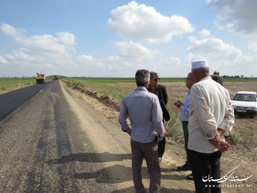 بازدید فرماندار ازاجرای پروژه های عمرانی چند روستای بخش مرکزی آق قلا