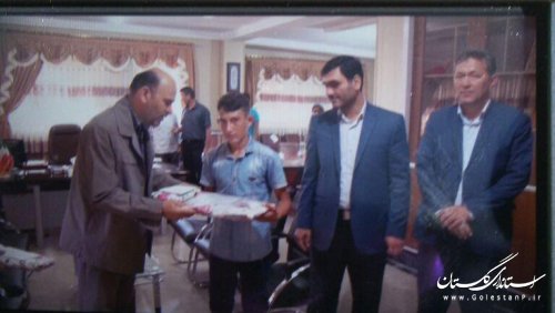 مراسم تقدیر از ورزشکاران قهرمان دانش آموز شهرستان ترکمن برگزار شد