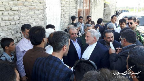 بازدید استاندار گلستان از مناطق پاکسازی شده از مواد مخدر استان