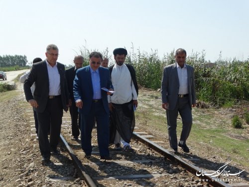 بازدید معاون سیاسی استانداراز پروژه دوخطه کردن راه آهن شمال شرق 2