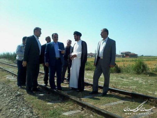 بازدید معاون سیاسی ، امنیتی استاندار از پروژه خط دوم راه آهن بندرگز - سبزدشت