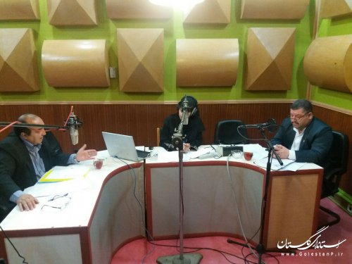 مصاحبه زنده رادیویی فرماندار شهرستان آزادشهر در آستانه هفته دولت
