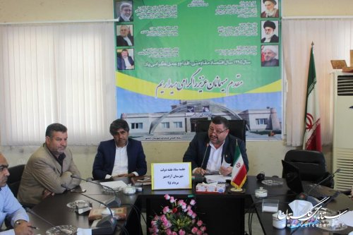 برگزاری جلسه دهیاران و رؤسای شوراهای اسلامی بخش مرکزی آزادشهر