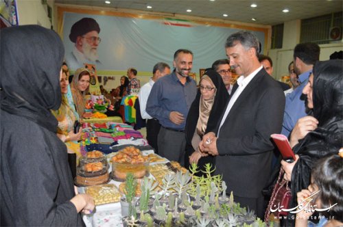 نمایشگاه صنایع دستی و توانمدی‌های بانوان شهرستان گنبدکاووس افتتاح شد