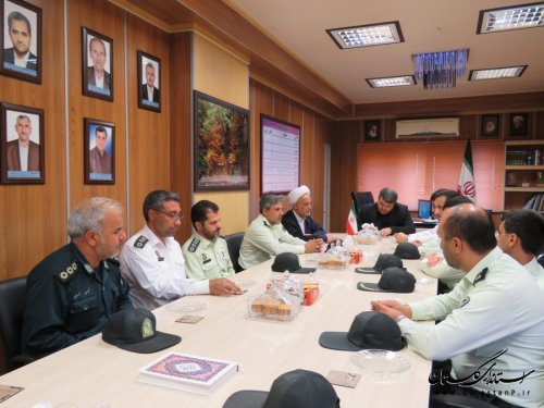 دیدارسرپرست و جمعی از پرسنل نیروی انتظامی با فرماندار رامیان