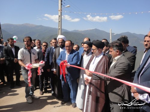 آیین افتتاح متمرکز پروژه های هفته دولت در بخش مرکزی شهرستان علی آباد کتول