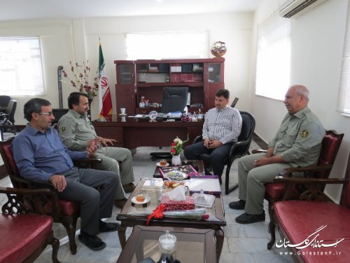 دیدار رئیس و مسئول روابط عمومی پارک ملی گلستان با فرماندار گالیکش