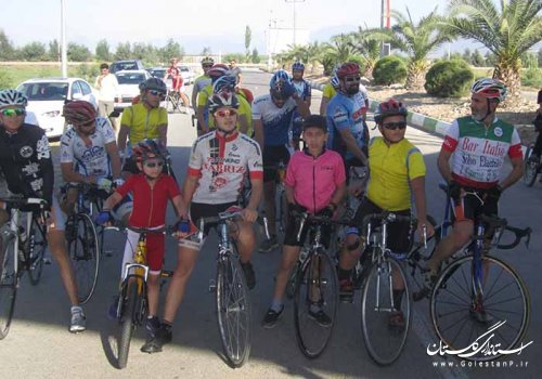مسابقه دوچرخه سواری قهرمانی کارگران گلستان گرامیداشت هفته دولت برگزار شد