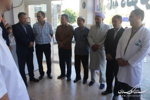 افتتاح داروخانه دکتر گرگانی شهر مراوه تپه به مناسبت هفته دولت