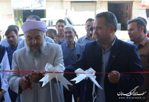افتتاح داروخانه دکتر گرگانی شهر مراوه تپه به مناسبت هفته دولت