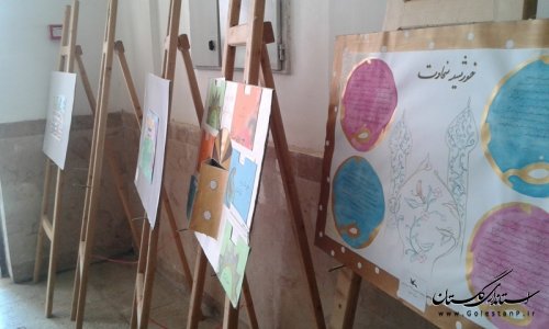 برپایی نمایشگاه توانمندیهای بانوان روستایی در روستای حبیب ایشان شهرستان آق قلا