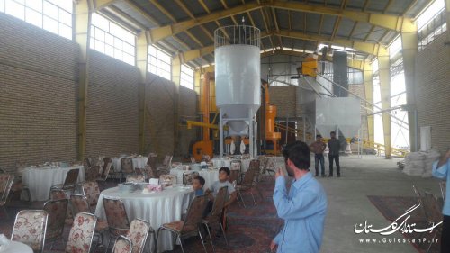 افتتاح کارخانه مکانیزه مواد معدنی در شهرستان ترکمن