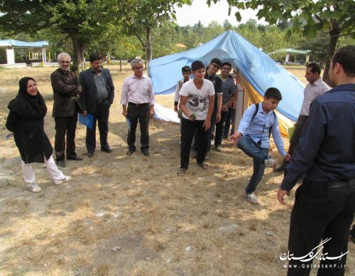 اردوی استانی اعضای فعال پسر مراکز کانون پرورش فکری استان گلستان