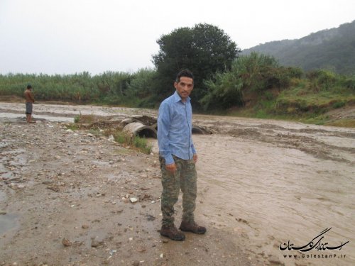 سیلاب و طغیان رودخانه ها در صادق آباد