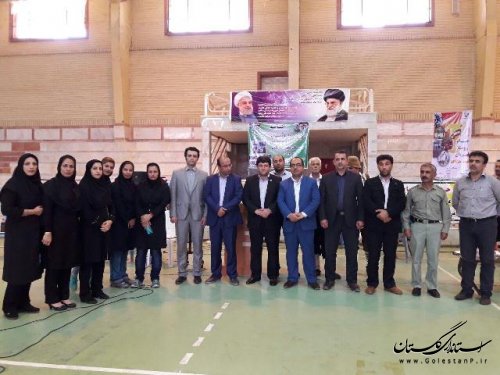 افتتاحیه اولین دوره مسابقات جام روستا قهرمان در شهرستان علی آباد کتول