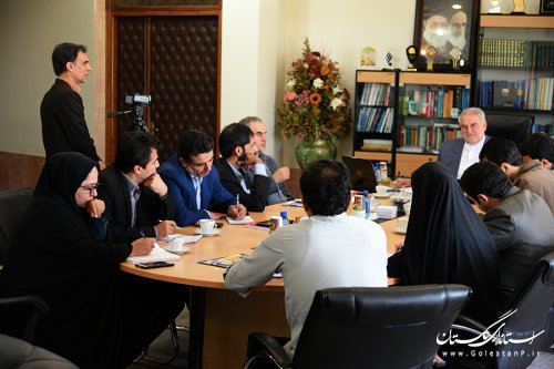 نشست هم اندیشی استاندار گلستان با مدیران خبرگزاری ها برگزار شد