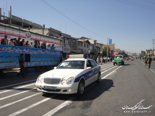 نمایش اقتدار یگان های مسلح در علی آباد کتول