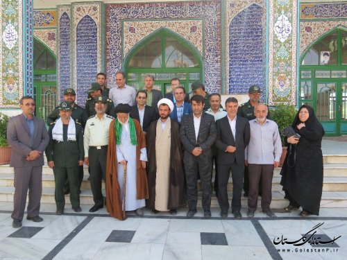 دیدار مسئولین با امام جمعه گالیکش در اولین روز از هفته دفاع مقدس