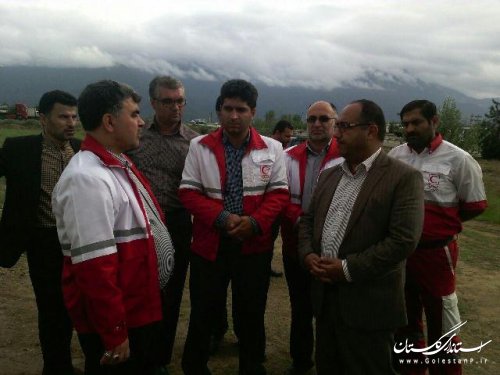 بازدید فرماندار علی آبادکتول از پروژه در حال ساخت پایگاه امداد و نجات