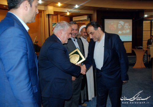 شرکت آب‎وفاضلاب گلستان رتبه سوم جشنواره شهید رجایی  را کسب کرد