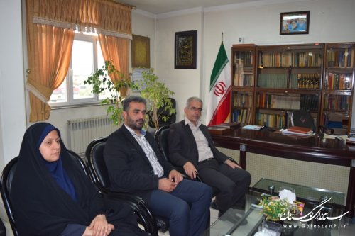 نشست مدیرکل بانوان و خانواده استانداری با فرماندار کردکوی