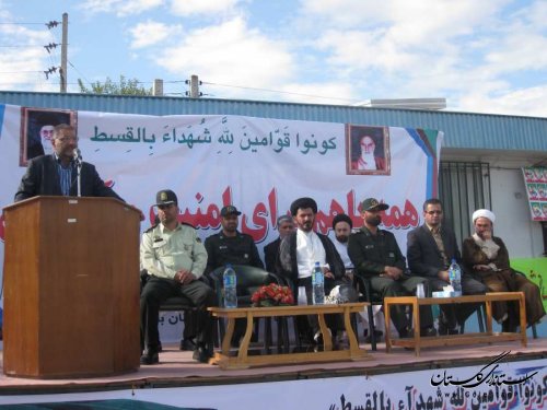 برگزاری صبحگاه مشترک هفته نیروی انتظامی در بندرگز