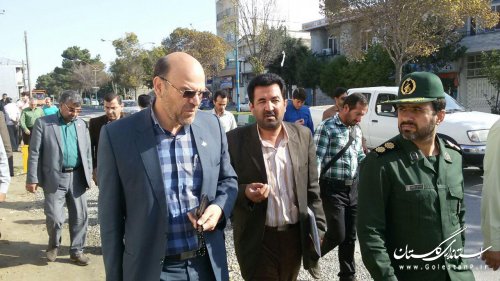 بازدید فرماندار از مسکن مهر آزادی بندر ترکمن